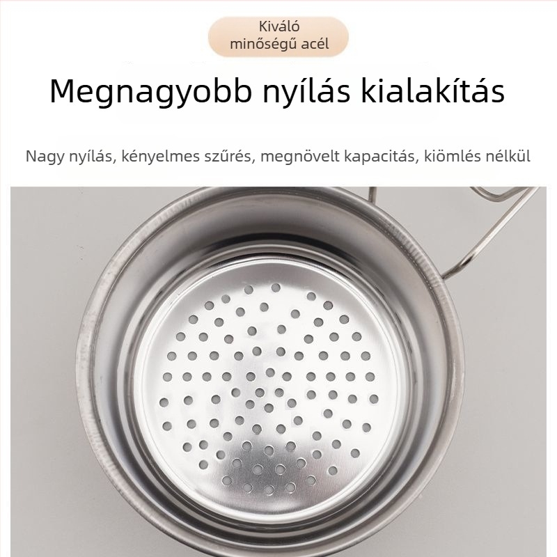 Rozsdamentes acélból készült konyhai mosogató lefolyó kosár száraz–nedves elválasztással, akasztókkal és maradék szűrő kosarával