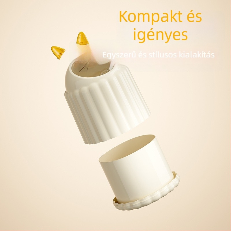Mini aranyos asztali szemetes fedővel otthonra, hálószobába, tanulószobába és irodába