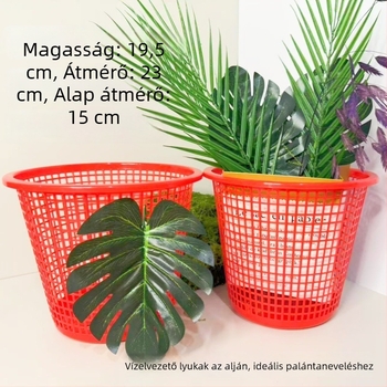 Műanyag hordó formájú szemetes, fedél nélkül, kapacitás 4 L alatt, fürdőszobába vagy kollégiumba