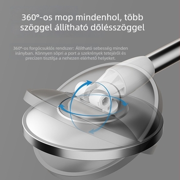 Új forgó mop automata vödörrel, érintés nélküli mosás, nedves és száraz tisztításra