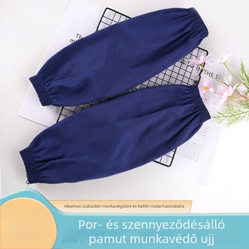 Uniszex pamut karvédő ujjvédők munka- és háztartási használatra, anti-szennyező, hosszú, vékony, őszi–téli