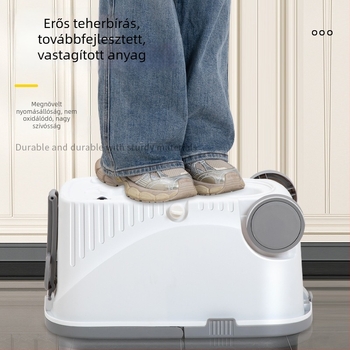 Forgó mop, egyben, kéz nélküli kicsavarású vödörrel, otthoni tisztításhoz