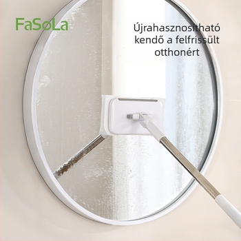 FaSoLa Többfunkciós felmosó újrahasználható arctörölközővel, padlókhoz és üvegfelületekhez