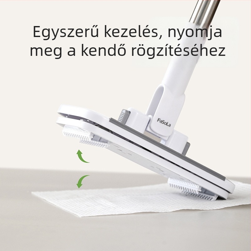 FaSoLa Többfunkciós felmosó újrahasználható arctörölközővel, padlókhoz és üvegfelületekhez