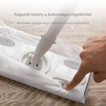 NetEase gondosan kiválasztott sík mop háztartási használatra, abszorbe chenille mop rozsdamentes acélrúddal