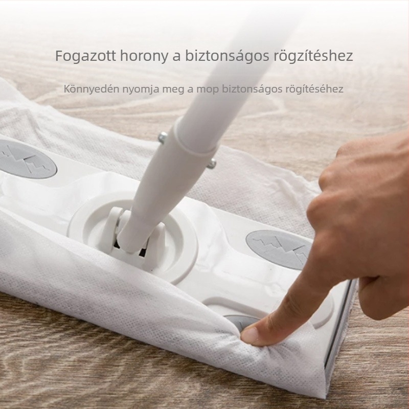 NetEase gondosan kiválasztott sík mop háztartási használatra, abszorbe chenille mop rozsdamentes acélrúddal