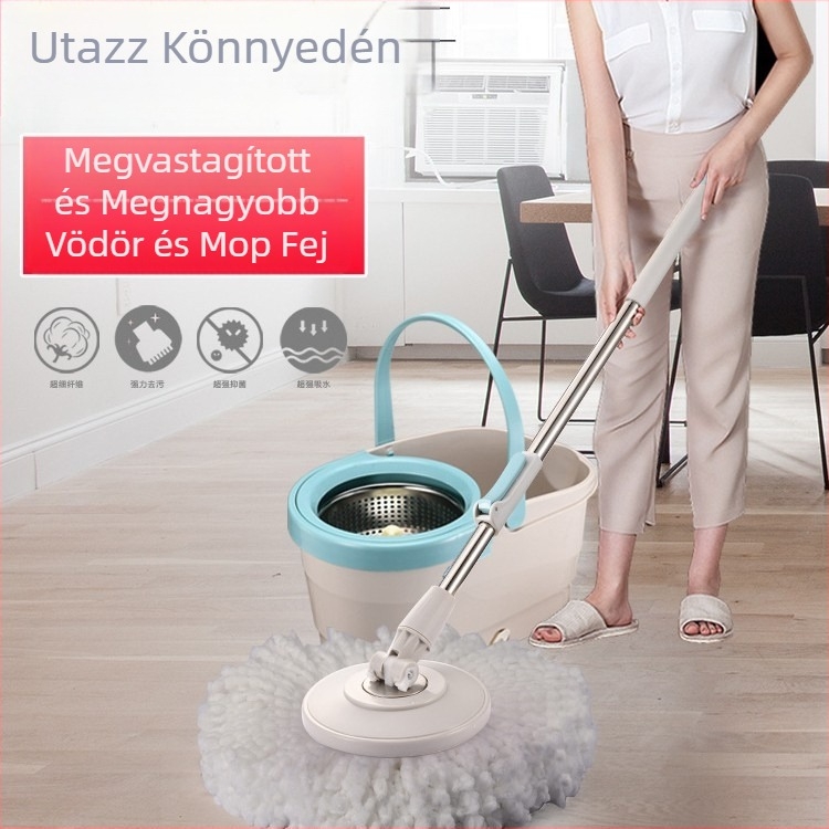 Haoshenmo Forgó mop háztartási használatra, érintés nélküli kinyomás
