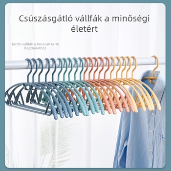 Sima, csúszásmentes ruhakasztó félkör alakú dizájnnal – tartós otthoni használatra, hálószobába és kollégiumba