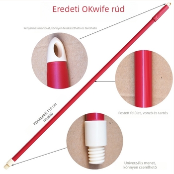 AGW-3271 Pamut fonal mop, háztartási körfejű mop, könnyű és nedvszívó tisztító mop