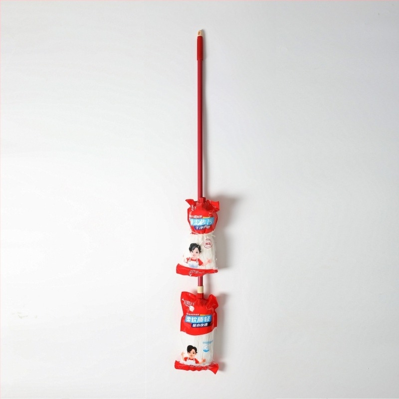 AGW-3271 Pamut fonal mop, háztartási körfejű mop, könnyű és nedvszívó tisztító mop