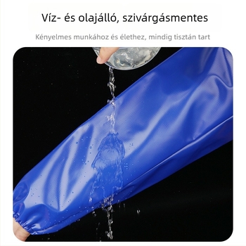 PVC vízálló ujjvédők élelmiszeripari feldolgozáshoz, hosszított védő ujjvégek halak feldolgozásához