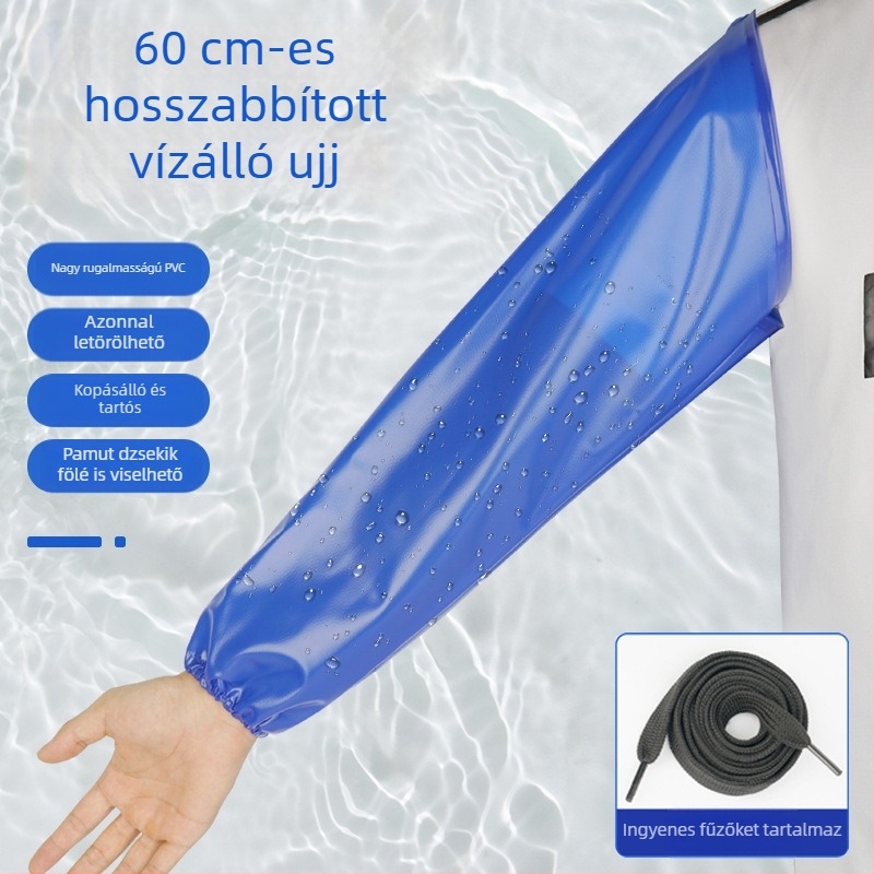 PVC vízálló ujjvédők élelmiszeripari feldolgozáshoz, hosszított védő ujjvégek halak feldolgozásához