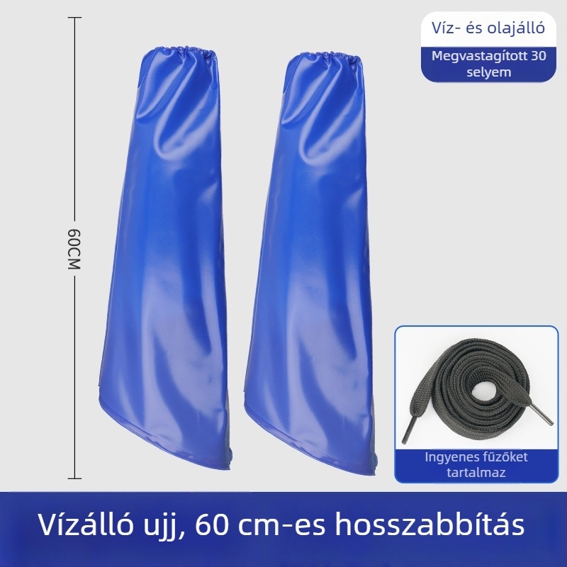PVC vízálló ujjvédők élelmiszeripari feldolgozáshoz, hosszított védő ujjvégek halak feldolgozásához