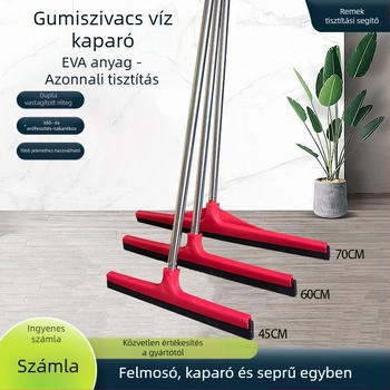 Gyárilag testre szabott padló-mop kereskedelmi használatra, nagy méret, alkalmas a szállodai fürdőszobák és csempék számára, dupla réteg gumí-pamut fej