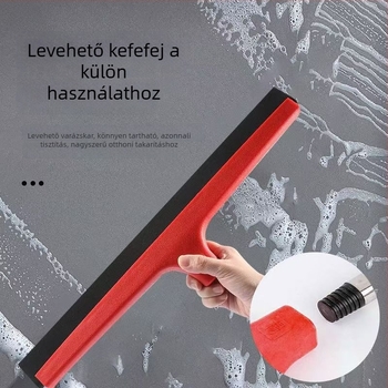Gyárilag testre szabott padló-mop kereskedelmi használatra, nagy méret, alkalmas a szállodai fürdőszobák és csempék számára, dupla réteg gumí-pamut fej