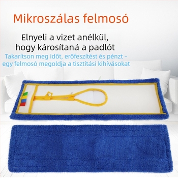 Mikroszálas sík felmosó száraz–nedves tisztításhoz, csempére és fa padlókhoz