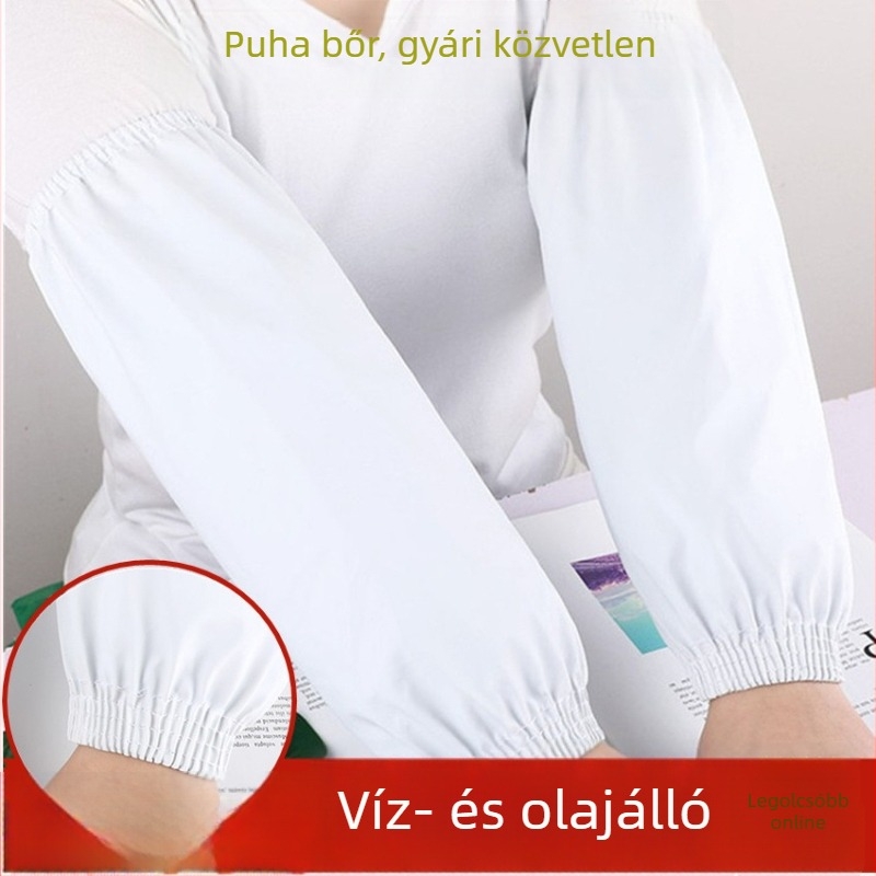 Vastagított, kopásálló és vízálló bőrszárvédők felnőtteknek, uniszex, konyhai PU ujjvédők olaj- és szennyeződés elleni védelemmel.