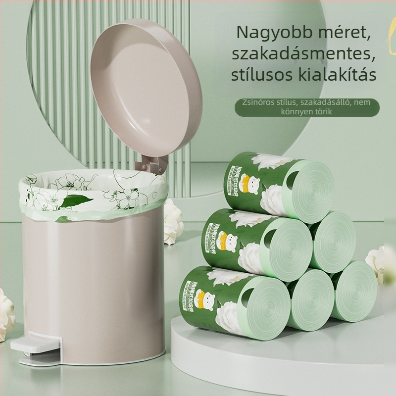 Kaméliás illatú, extra vastag konyhai szemeteszsák, perforált, nagy tekercs, szagsemlegesítő funkcióval