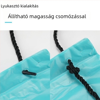 Autóba akasztható egyszer használatos szemeteszacskó lezárható nyílással, hányászacskó, 50 db