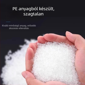 Kézi hordozható fekete vastagított háztartási szemeteszsákok, közepes–nagy méret, ismételten használható, konyhai mellény-stílusú