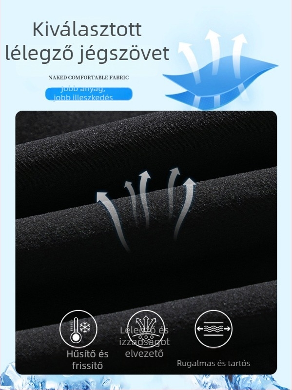 Jégselyem nyári férfi nadrág, egyenes szabás, vékony, gyorsan száradó, lazán bő szabású, tinédzsereknek