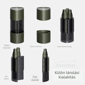 Három az egyben szósz- és olajtartó üvegkészlet kempingezéshez és piknikhez