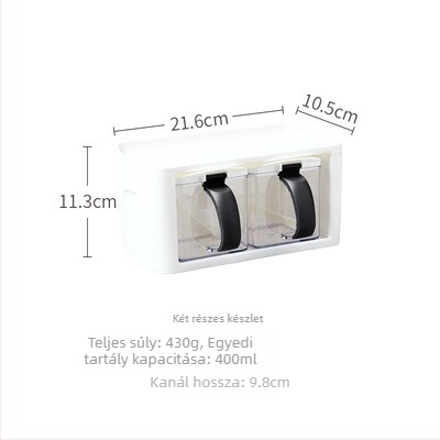 Japán stílusú, minimalistikus, rakható fűszertartó készlet a konyhához