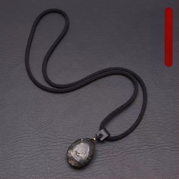 Kézzel készített borjúbőrből készült nyakpánt medálhoz, uniszex Buddha Jade, cserélhető zsinór milánói kötésben
