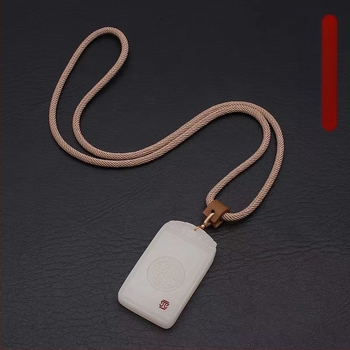 Kézzel készített borjúbőrből készült nyakpánt medálhoz, uniszex Buddha Jade, cserélhető zsinór milánói kötésben