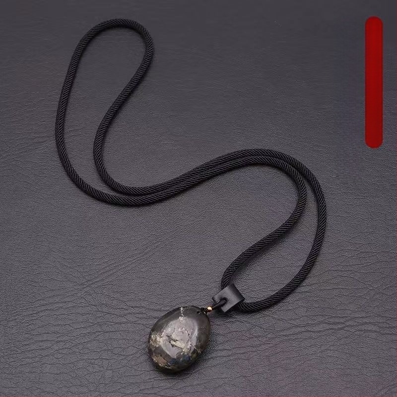 Kézzel készített borjúbőrből készült nyakpánt medálhoz, uniszex Buddha Jade, cserélhető zsinór milánói kötésben