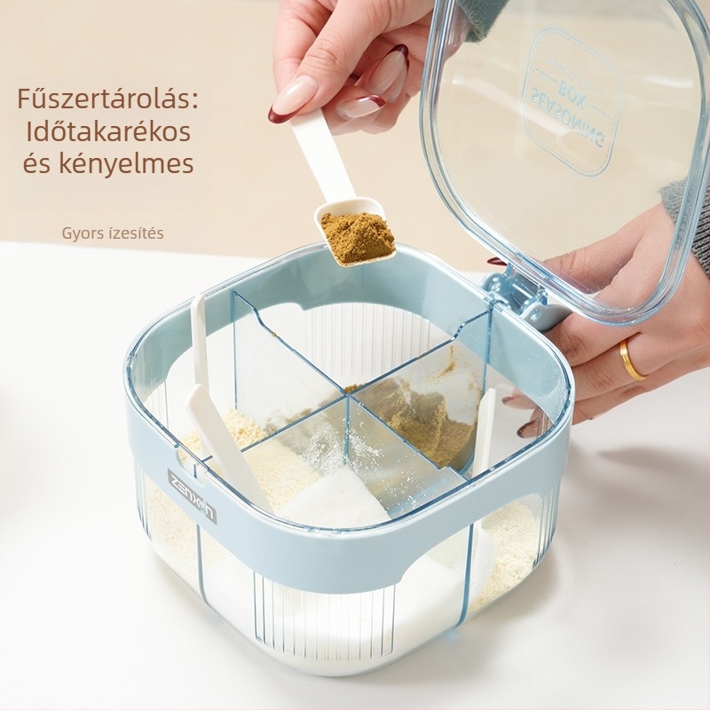 Revitalize Többrekeszes MSG Fűszeres Doboz Otthoni Konyhához