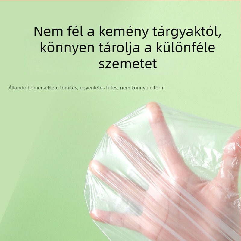 Fekete háztartási szemeteszsákok kézben tartható kivitelben, konyha és kollégiumi használatra