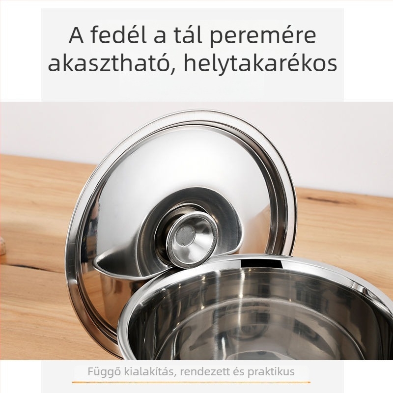 Fedeles rozsdamentes acél fűszertartó doboz, sótartóval a konyhához