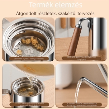 304 rozsdamentes acél olajtartó üveg konyhai használatra, olaj és fűszerek tárolására, alkalmas szójaszószhoz és ecethez