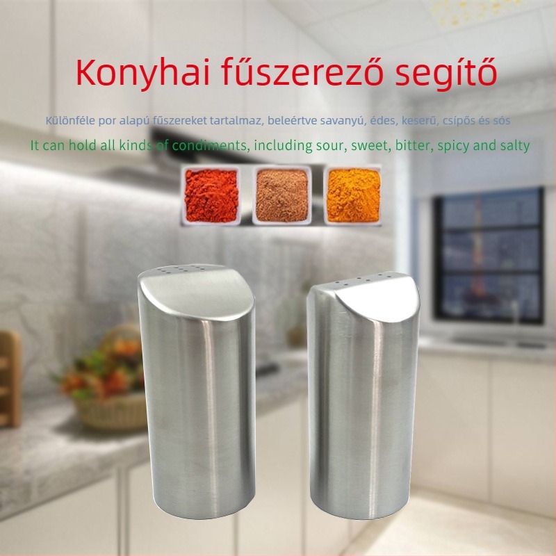 Rozsdamentes acél fűszerező edénykészlet