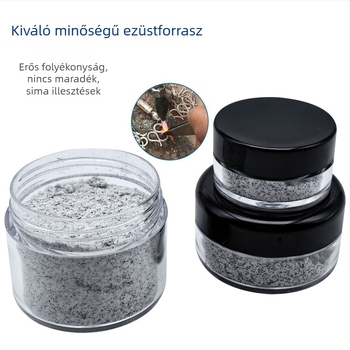 Ékszerek forrasztófolyadéka és ezüst forraszpor – gyűrűk és nyakláncok javítására, DIY fémmunkák