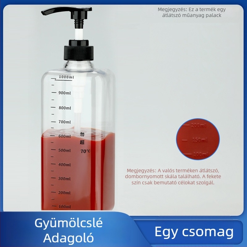 Élelmiszer-minőségű műanyag nyomóflakon, többfunkciós, alkalmas paradicsomszószhoz, osztrigaszószhoz és mézhez, fűszerekhez
