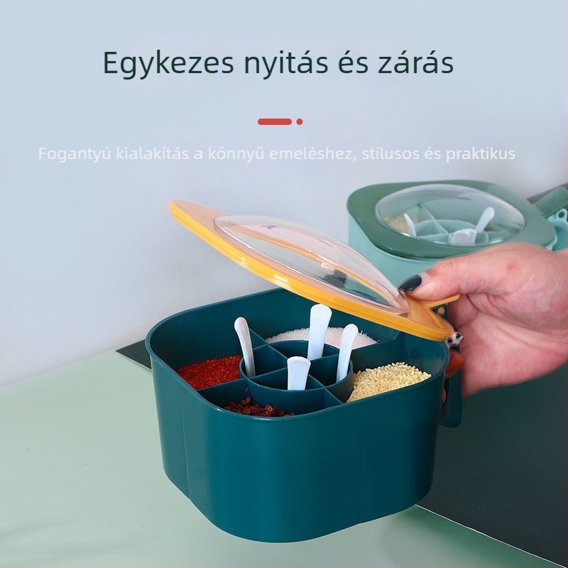 Otthoni fűszerkészlet: fűszertartók, tárolóedények és sótartó
