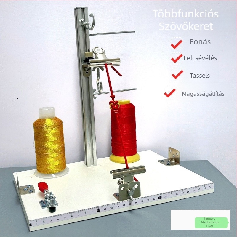 Kézzel szőtt keret füzérrel – DIY ékszerekhez többfunkciós rögzítőkeret