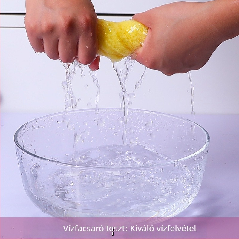 Fa rostból készült mosogatókendő, 25×25 cm, olajálló, szálmentes, nagyon nedvszívó