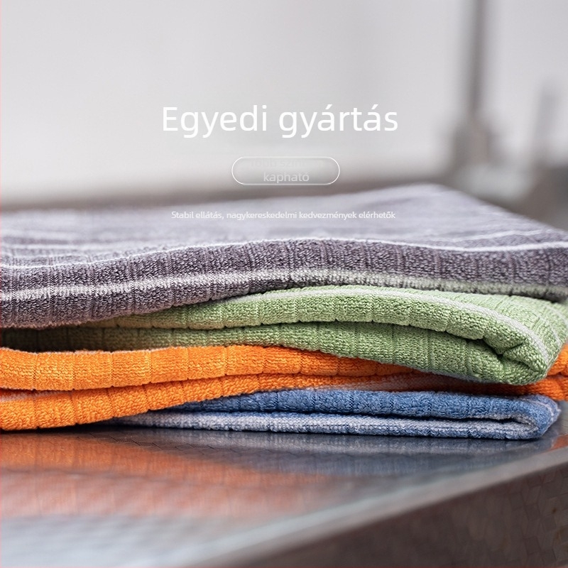 Autó- és padló tisztító kendő, fényes warp-knit súrolókendő, újrahasználható, szöszmentes, nedvszívó