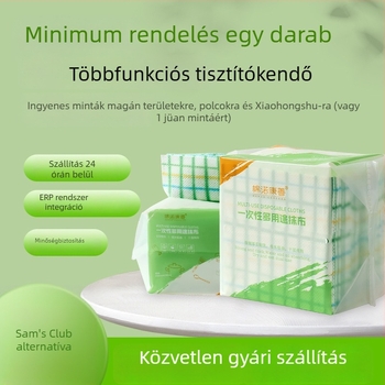 Egyszer használatos konyhai kendők, vastagított anyagból, moshatóak, nyomtatott mintával, száraz és nedves kettős használat, mosogatáshoz, többfunkciós kendők