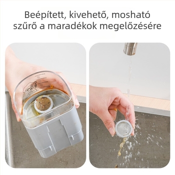 Konyhai falra szerelhető fűszertartó üveg olajszűrővel, élelmiszer-minőségű szójaszósz üveg