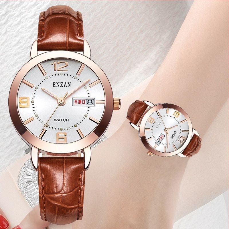Női vízálló kvarc karóra fényesen világító számlappal, 31 mm tok, rozsdamentes acél szíj, modern stílus