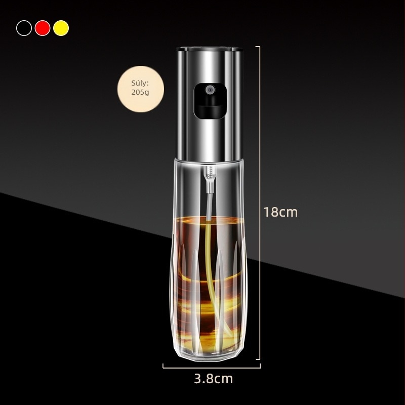 Konyhai üveg olajspray-palack, főzőolaj permetező