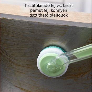 Falikra szerelhető öt az egyben fazekakefe, hosszú nyéllel, konyhai használatra