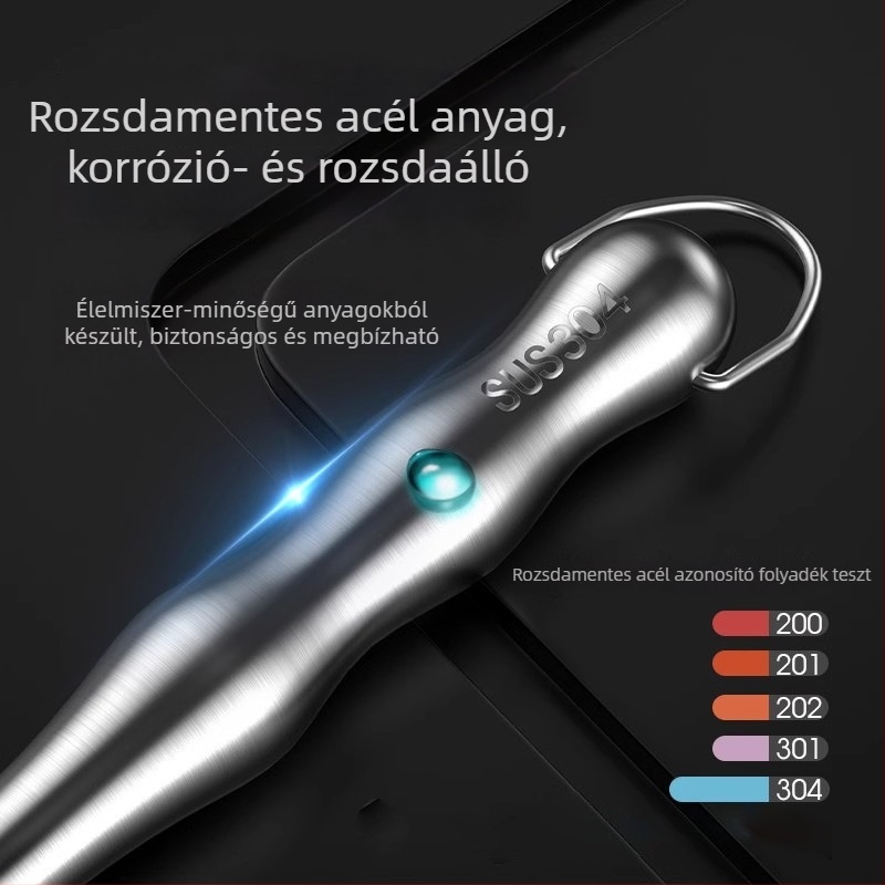 304 rozsdamentes acél fazék ecset hosszú nyéllel és acélgyapotgolyóval az edények tisztítására