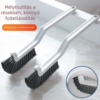 Többfunkciós tisztítóecset repedésekhez és réseihez, ablakcsatornákhoz, fürdőhöz, sarkokhoz és padlóhoz – 2-in-1 padlótisztító