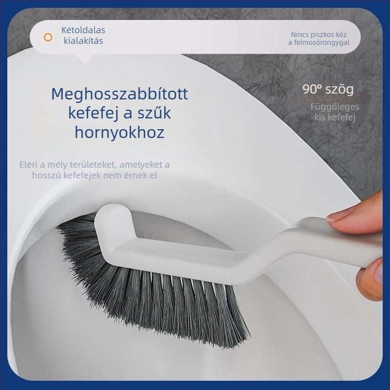 Többfunkciós tisztítóecset repedésekhez és réseihez, ablakcsatornákhoz, fürdőhöz, sarkokhoz és padlóhoz – 2-in-1 padlótisztító