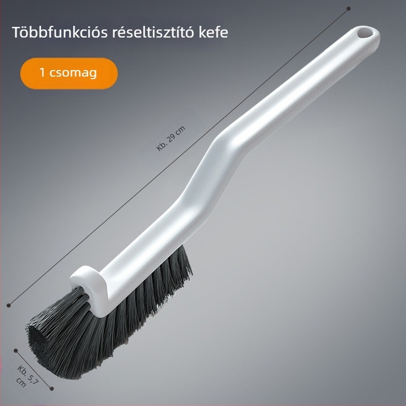 Többfunkciós tisztítóecset repedésekhez és réseihez, ablakcsatornákhoz, fürdőhöz, sarkokhoz és padlóhoz – 2-in-1 padlótisztító